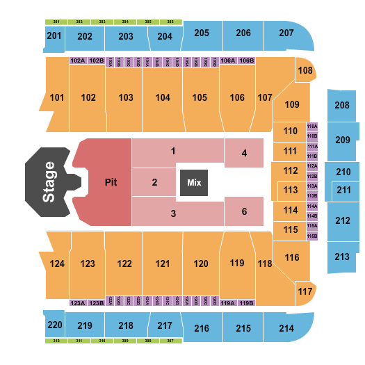 CFG Bank Arena GHOST Seating Chart